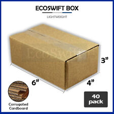 40 6x4x3 Ecoswift Cardboard Packing Moving Shipping Boxes Corrugated Box Cartons