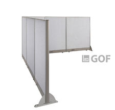 Gof L Shaped Freestanding Partition 102d X 114w X 48h Office Room Divider