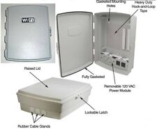 Waterproof Wifi Indoor Outdoor Weatherproof Enclosure Box With 120 Vac Power Panel