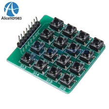 2pcs 4x4 Matrix 16 Keypad 16 Botton Keyboard Module Mcu Green Board For Arduino