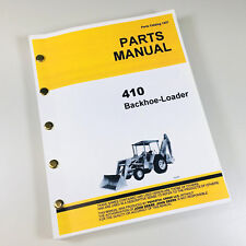 Parts Manual For John Deere Jd410 Loader Backhoe Tractor Catalog