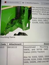 John Deere Tractors Front Loader Frames