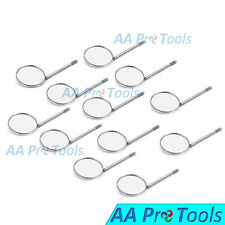 12 Pcs Dental Mouth Mirror Heads Cone Socket 5 Plain Stainless Steel