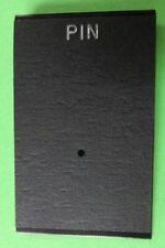 100 Black Pin One Hole Display Hanging Cards 1x15 For Pins