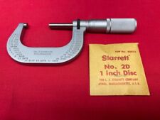 Starrett 2afl Micrometer 1 2 Range 001 Graduation Friction Thimble In Stock
