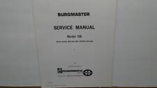 Burgmaster Ob Drilling Machine Service Manual