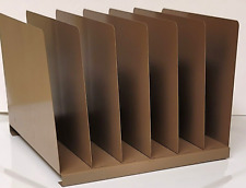 Lit Ning Metal File Paper Catalog Magazine Organizer 6 Slot Steel Mid Century