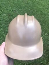 Vintage Very Nice Tan Color Bullard Hard Boiled Hard Hat Helmet With Suspension