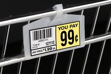Retail Price Label Tag Upc Plastic Holders Wire Shelf Rack Basket Tags 100pc