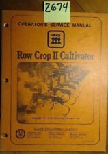 Mckee Row Crop Ii 2 Cultivator Sn 416 Amp F 206 Operators Service Parts Manual