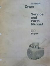 Onan Bg Ms Twin Engine Hp Service Amp Parts Manual Garden Tractor Sears 18 6 Ss