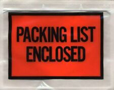 100 Packing List Enclosed Envelopes 4 X 5 Full Face Packing Slip