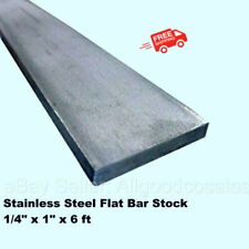 Stainless Steel Flat Bar Stock 14 X 1 X 6 Ft Rectangular 304 Mill Finish