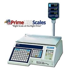 Cas Label Printing Scale 30 Lb With Pole Display Pn Lp 1000np