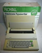 Ta Royal Alpha 115 Vintage Electronic Typewriter Tested Withcover Amp Original Box