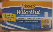 Bic Wite Out Quick Dry Correction Fluid 20 Ml Bottle White 3 070330506039