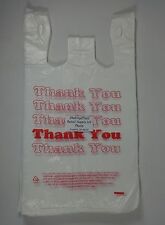 500 Qty Thank You T Shirt Bags Plastic 115 X 6 X 21 Retail Shopping