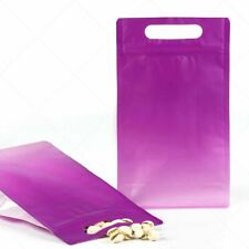 75x11753in Matte Gradient Purple Kraft Paper Standup Zip Lock Bag Withdesiccant