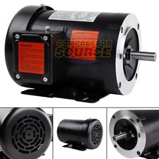 2 Hp Electric Motor 3 Phase 56c Frame 3600 Rpm Tefc 208 230 460 Volt New