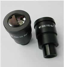 New Pair Wf 20x Eyepiece For Nikon Olympus Leica Zeiss Stereo Microscope 30mm