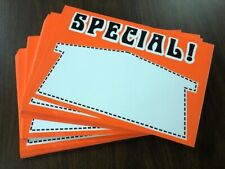 Special Display Sale Price Signs 55 X 35 100 Lot Fluorescent Orange