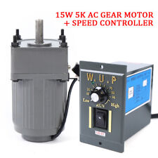 15w 5k Ac Gear Motor Electric Motor Variable Speed Controller 2700rpm 15