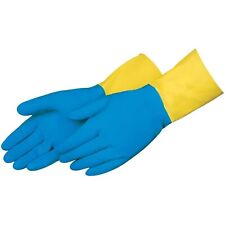 12 Pr Industrial Gloves 2570sp Blue Neoprene Over Natural Rubber Latex 28 Mil