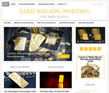 Gold Investing Affiliate Website Business For Sale With Auto Updating Content