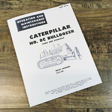 Caterpillar No 8c Bulldozer Operators Manual Cable Amp Hydraulic Sn 71f1 Up