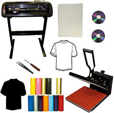28 24 Vinyl Cutter Plotter 15x15 Heat Press Transfer Paper T Shirts Startup Pk