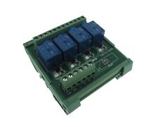 4 Channel 5vdc Relay Board Plc Din Rail Mounting Common Anode Npn