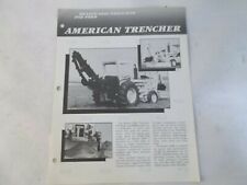 Bradco 600c Trencher 700 Blade Amp 9md Series C Backhoe For Ford 540a Brochure
