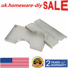 12x7 In Tower Drip Tray For Draft Beer Bar Durable Removable Grate