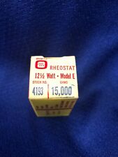 Vintage Nos Ohmite Rheostat Model E 125 Watt 15k Ohms Stock Number 4193