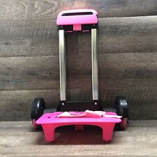 Foldable Trolley Cart For Back Packs Wheeled Hand Truck Pink