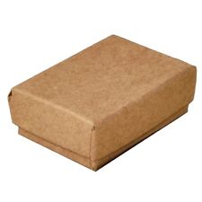 Wholesale Lot 200 Small Kraft Cotton Fill Jewelry Packaging Gift Boxes 2 18