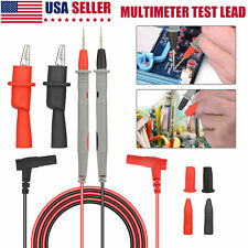 20a Digital Multimeter Meter Universal Probe Wire Cable Test Lead Alligator Clip