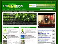 Go Green Living Recycling Niche Wordpress Blog Website For Sale