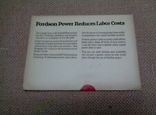 Vintage Fordson Corn Cultivator Brochure Sales Literature Sealed