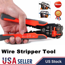 Professional Cable Wire Striper Cutter Stripper Crimper Pliers Terminal Tool Usa
