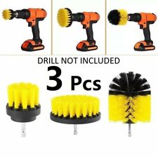 3pcs Drill Brush Power Scrubber Drill Attachments For Carpet Tile Grout Cleaning