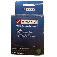 Altronix 6062 Multi Purpose Timer 1 Sec 60 Min 12 Or 24vdc