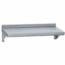 Quality Stainless Steel Commercial Wall Mounted Shelf With Backsplash 33x12x2