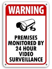 Warning 24 Hour Surveillance Signs Home Security Under Surveillance Cctv Sign Nw
