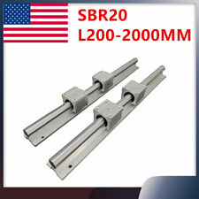 Sbr20 Linear Rail Shaft Guide Sbr20uu Bearing Block 200mm 2000mmcnc 3d Printer