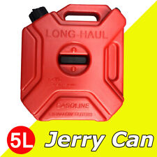 5l Portable Gas Jerry Can Plastic Fuel Tank Petrol Motorcycle Fuels Gasoline Car