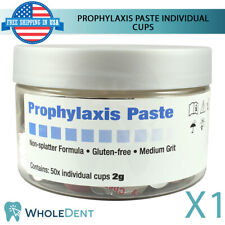 Prophylaxis Paste 50 Individual Cups 2g Flavor Dental Stain Remove Teeth Polish