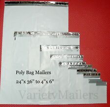 100 Poly Bag Mailer Assortment Big 11 Size Variety Pack Shipping Envelopes