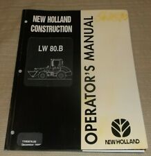 New Holland Lw80b Wheel Loader Operation Maintenance Book Manual