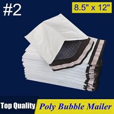 2 85x12 Poly Bubble Mailer Padded Envelope Shipping Bag 85x12 2550100 Pcs